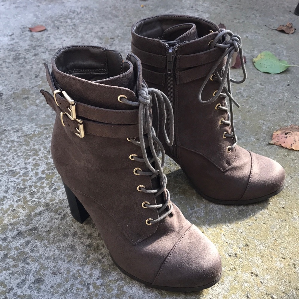 Brown Ankle Boots Suede